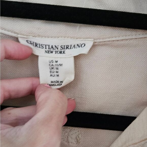 Christian Siriano Light Tan Utility Jacket - Picture 5 of 5